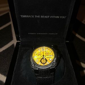 Renato Vulcan Yellow Dial Swiss Chronograph Watch
